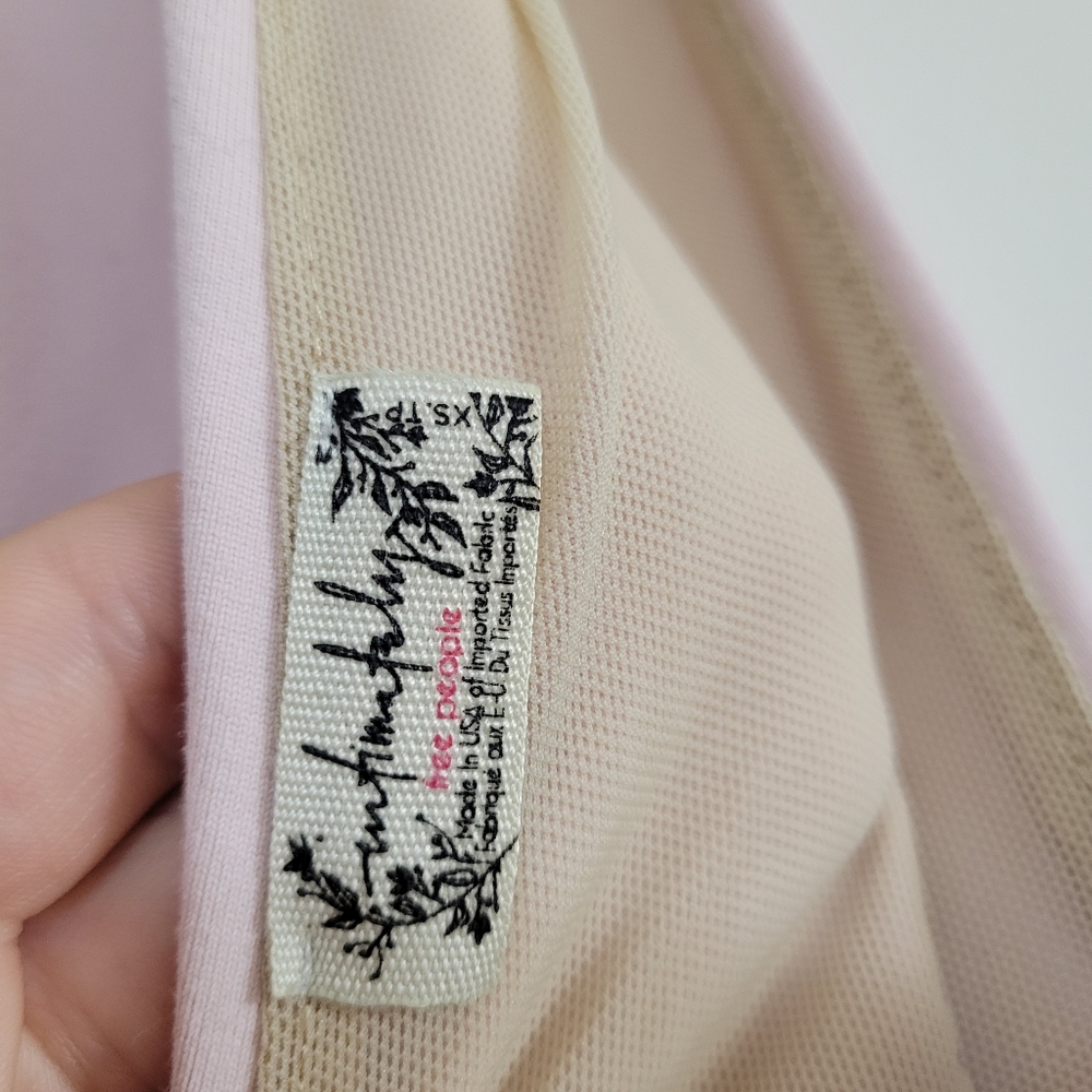 Free people pink plunge bodysuit XS - Picture 3 of 4